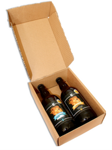 Twee biertjes in cadeauverpakking