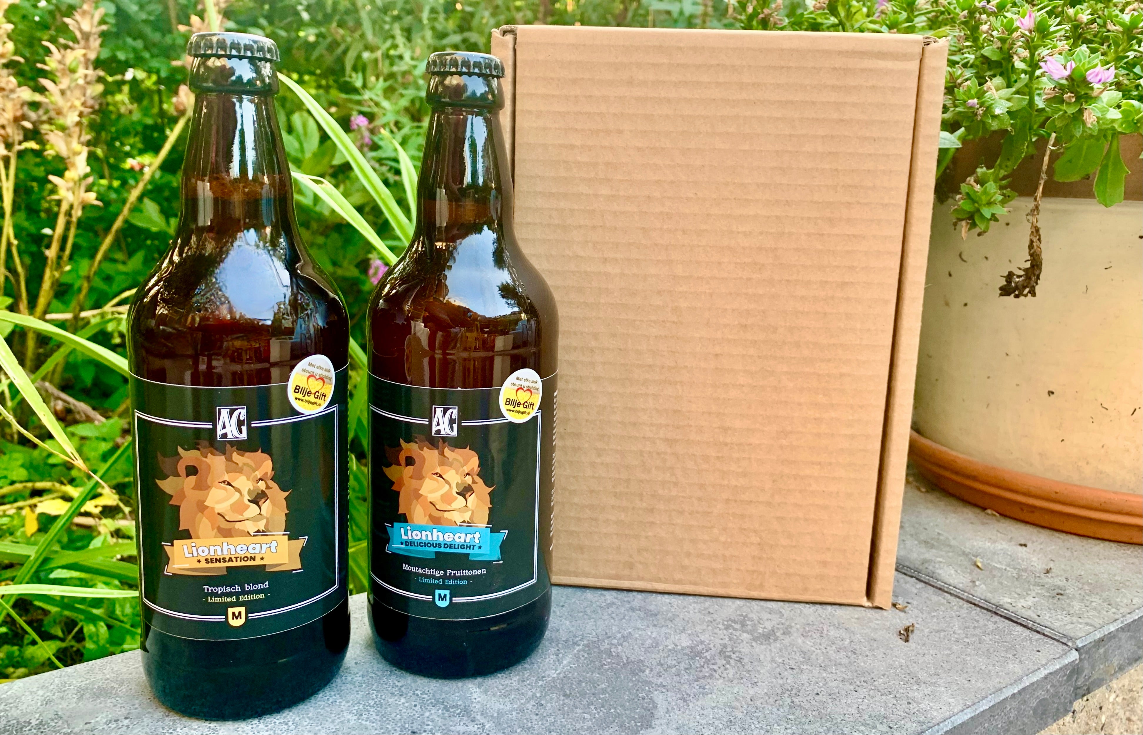Twee biertjes in cadeauverpakking